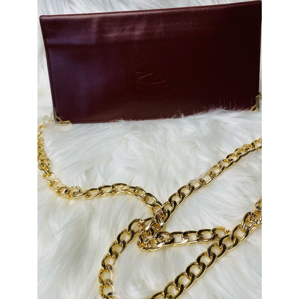 Cartier Les Must De Cartier Long Burgundy Wallet Authentic